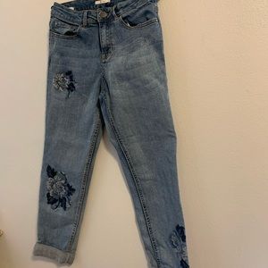 Embroidered jeans